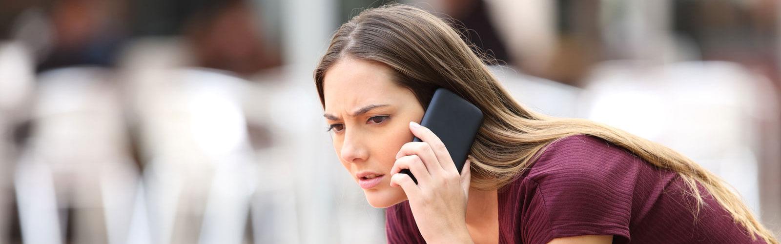 Women talking on phone